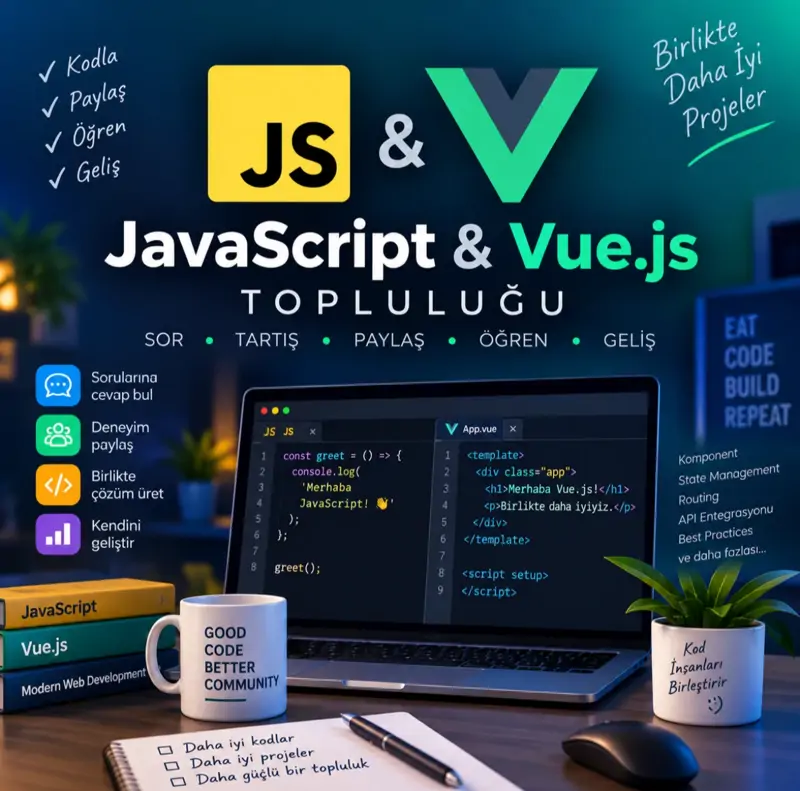Javascript & Vue Js kapak görseli