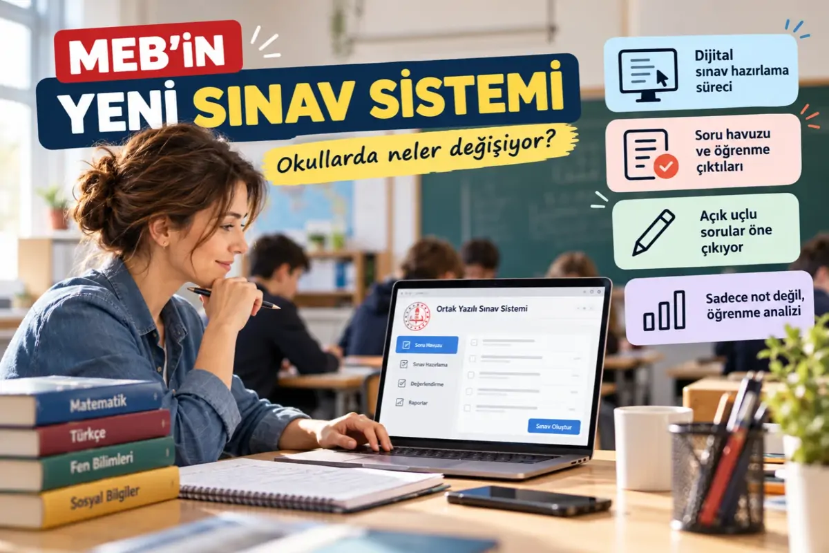 Ezgi Tuna BULDU — MEB'İN YENİ SINAV SİSTEMİ: OKULLARDA NELER DEĞİŞİYOR? (görsel)